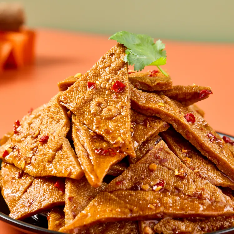 辣谜 湖南香辣虎纹三角干 零食小吃休闲食品深夜解馋小零食即食