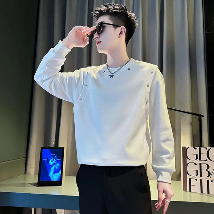 设计感卫衣男款高级感外套2025新款爆款今年流行韩版潮牌刺绣衣服