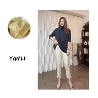 开衩裤【YANLI】K25002简约时尚春日微喇开衩九分裤外穿