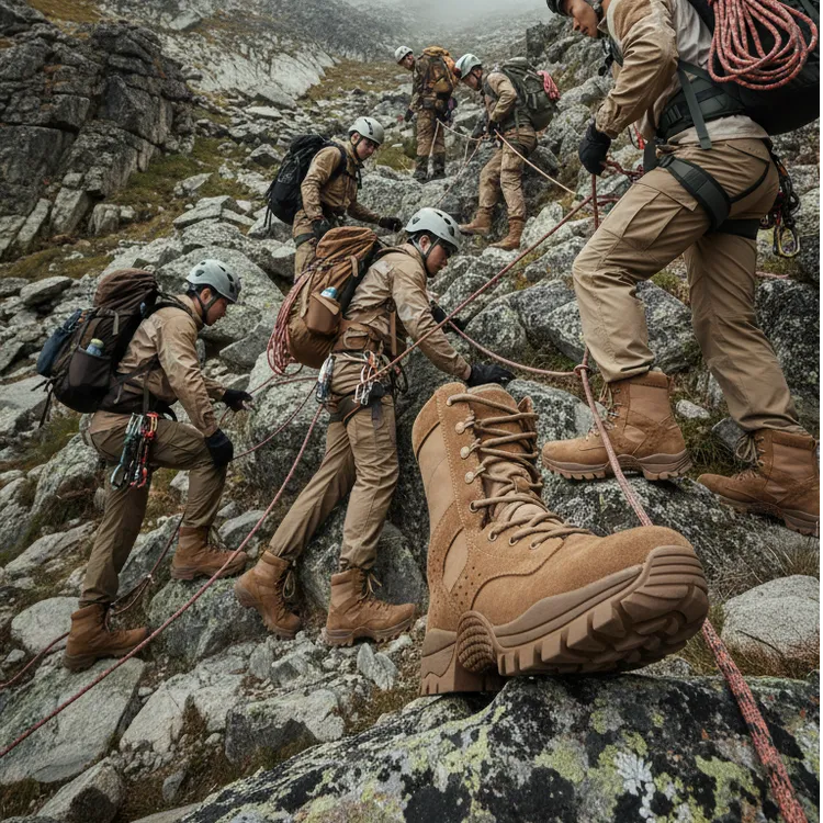 Jinho/金猴升级款国产户外训练靴登山透气徒步鞋耐磨防穿刺马丁靴