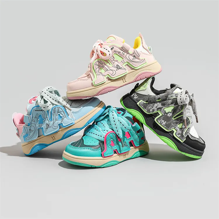 国潮ins风学院儿童日系风面包鞋bf运动板鞋ZH