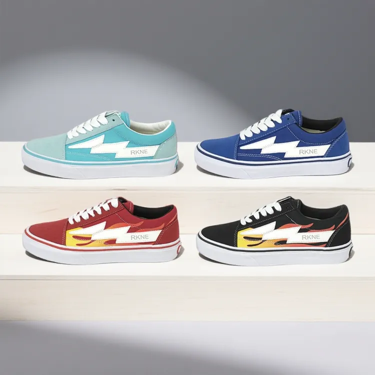 REVENGEXSTORMFLAMEOS鞋子男款爆款2025新款帆布休闲百搭潮流经典