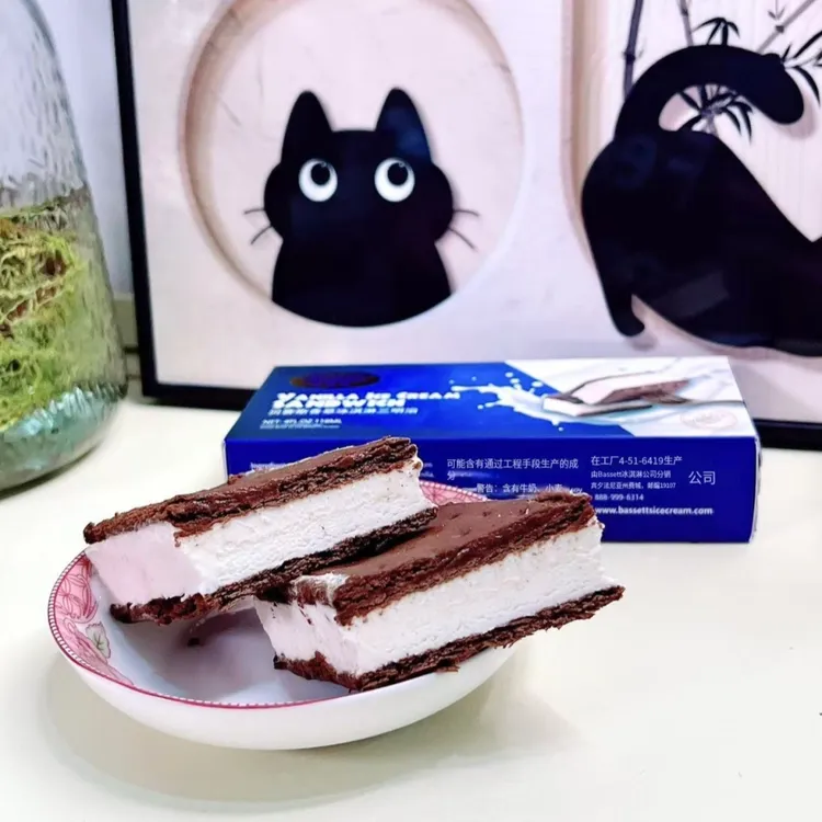 香草口味冰淇淋三明治六支装