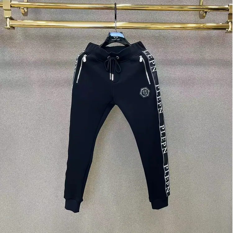 PLIPHPP PLEPNPP休闲裤拼接针织高奢时尚男士卫裤拼接印花 K5521