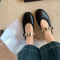777法式复古小香风平底芭蕾单鞋女春秋一字带浅口玛丽珍鞋子