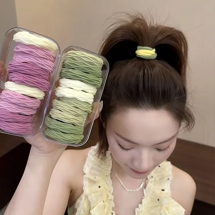 简约发饰高弹力头绳女2025新款高马尾发绳成人扎头发皮筋感不头饰