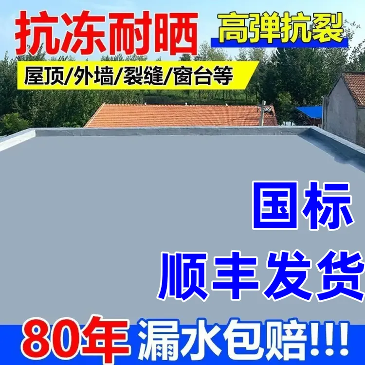 防水涂料屋顶永久性补漏防水楼顶裂缝房顶渗水外墙楼房漏水农村