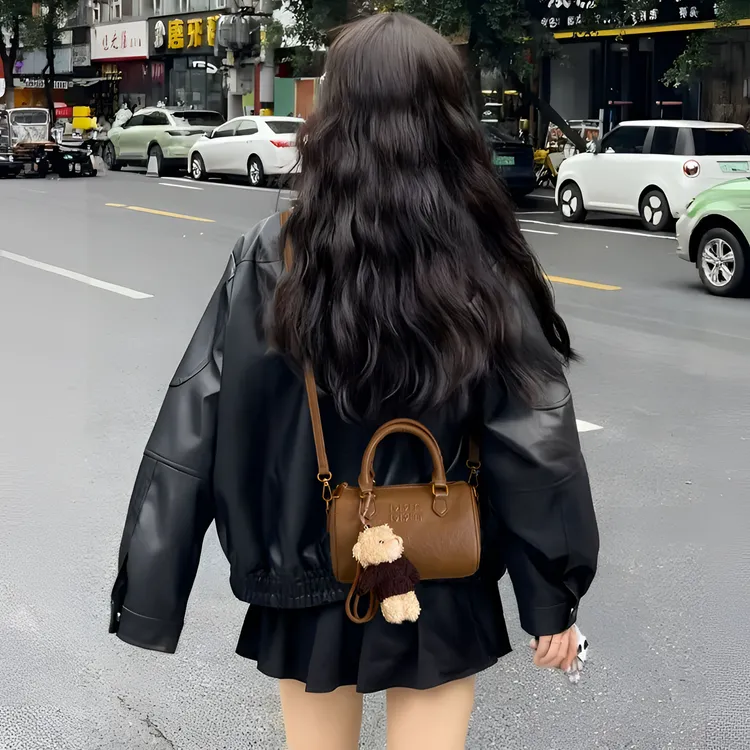 BIOSSANCE高级感手提包包女2025新款潮时尚秋季流行美拉德斜跨包