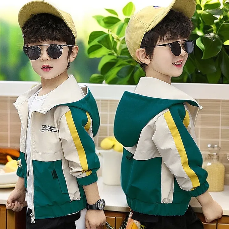 男童外套2025新款潮帅气春秋款男秋装儿童炸街中大童洋气男孩童装