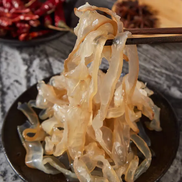 山东特产海蜇丝 鲜脆爽口凉拌菜食材 5斤/桶装