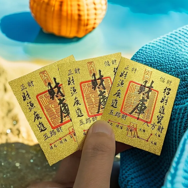 上乘寓意财库卡10张/5张/3/1张饰手机贴家居创意饰品1