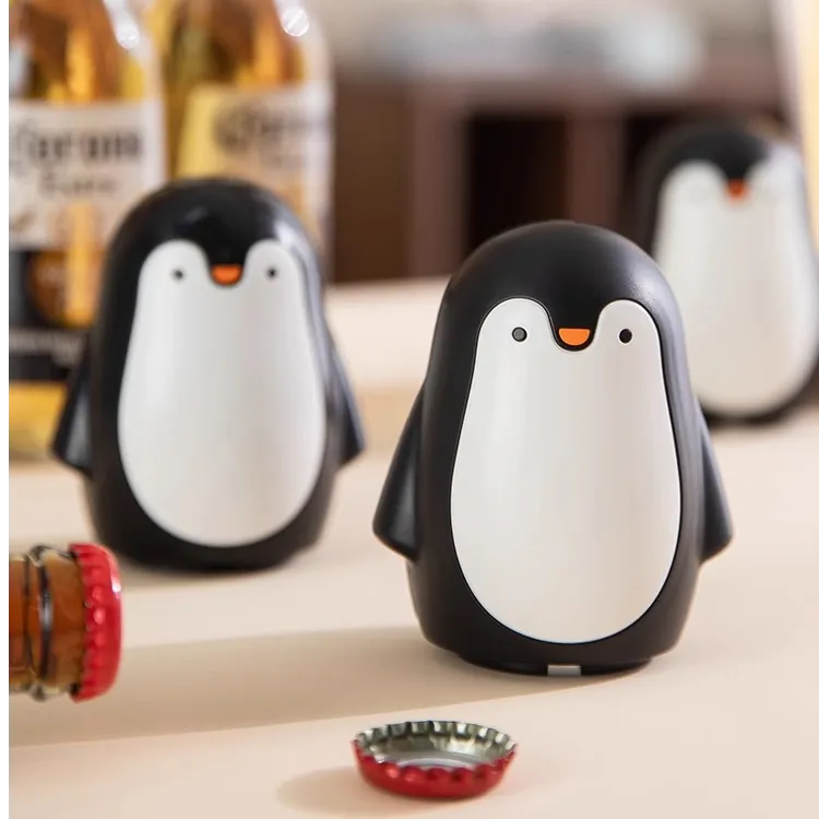 不锈钢啤酒开瓶器按压式自动瓶起子瓶盖开啤酒神器启瓶器可爱