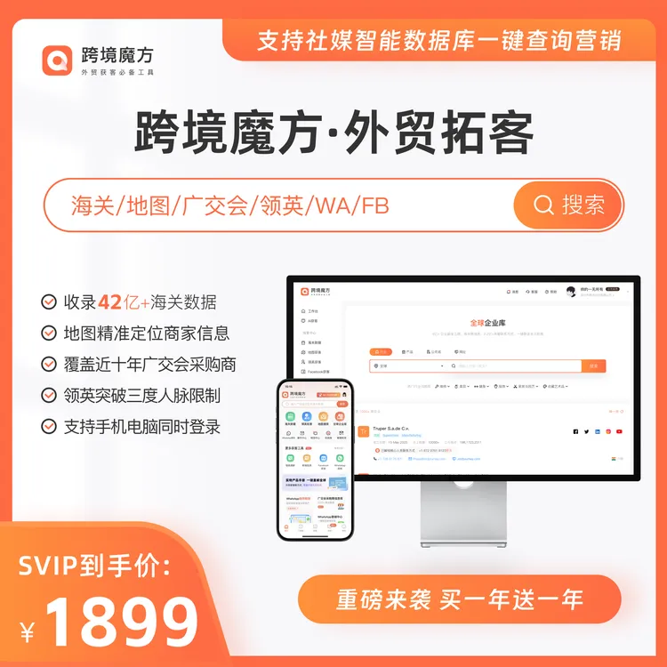 跨境魔方 1年SVIP会员 买一年送一年 备注手机号实时开通商品图
