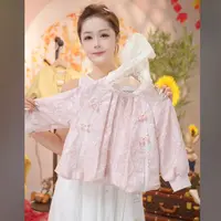 MOMOCO秋季新款女童重工蝴蝶结潮流时尚外套77730138073