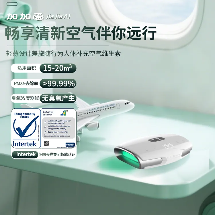 加加爱加加爱负氧离子发生器逸行家用车载便携除烟味净化氧吧