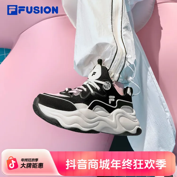 FUSION斐乐BUBBLE泡泡鞋25秋厚底增高老爹鞋时尚运动休闲鞋流光风