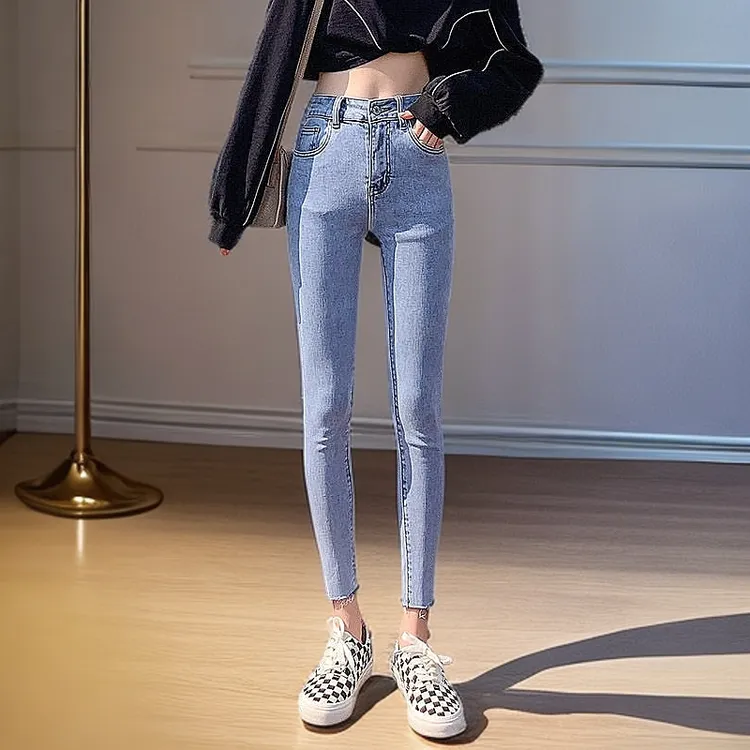 女秋冬季新款铅笔裤小脚修身九分显瘦高档小香风韩系气质铅笔裤