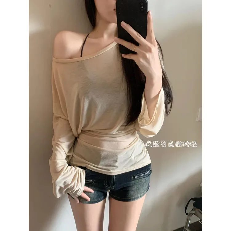由子衣舍/Youzi Atelier绑带防罩衫设计感微透上衣