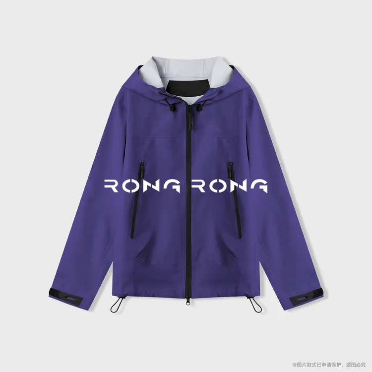 溶溶【漫游】RONG 户外机能风男女同款防水压胶层三防冲锋衣YR-906
