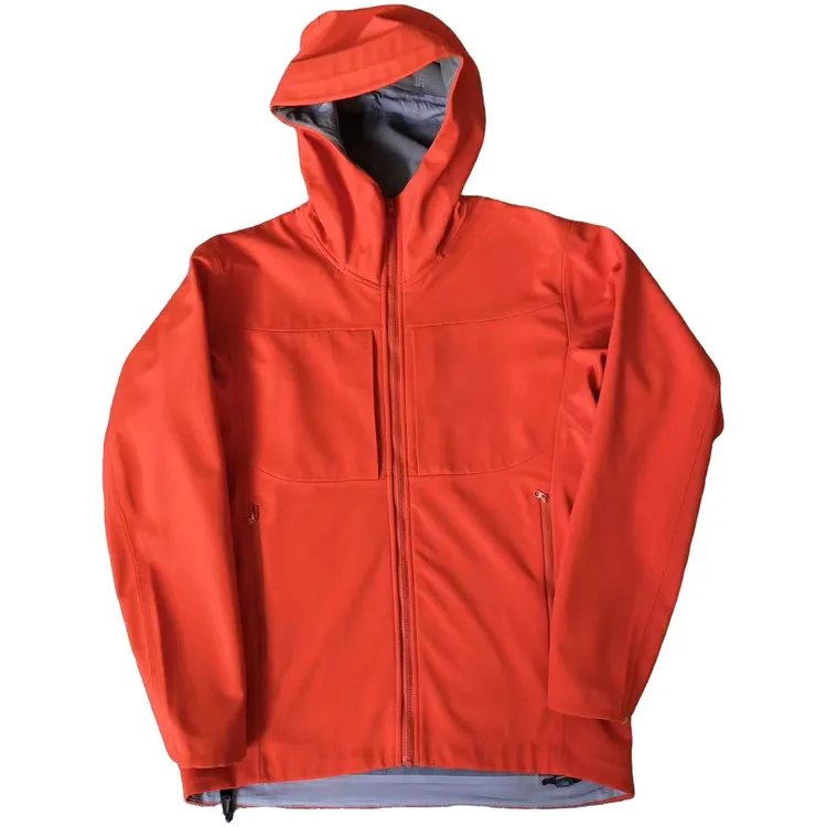 拉链外套透气夹克红色秋季防水修身型火柴棍台州鸟家冲锋衣男款