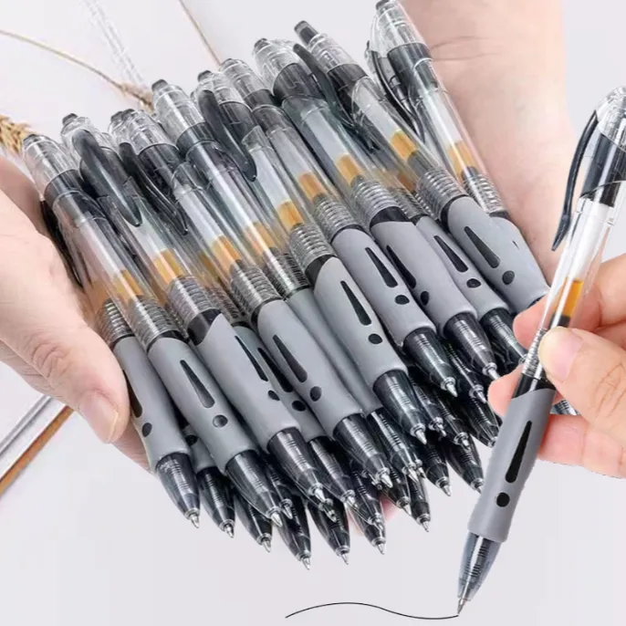 13支大容量按动中性笔0.5顺滑流畅子弹头笔芯舒适书写不断墨