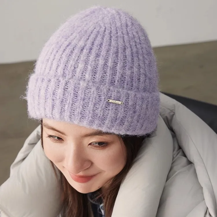 ins多巴胺系针织帽加厚毛线帽保暖帽子冷帽冬季护耳秋时尚防风