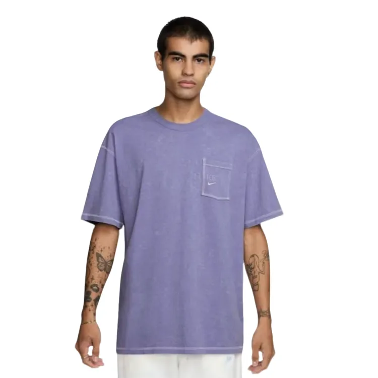 NIKE耐克男子针织无领运动短T恤HJ0777-527