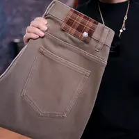 【黑金系列】 6518摩卡棕色牛仔裤男士直筒休闲裤宽松