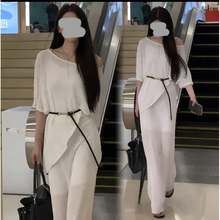 韩系纯欲风夏季新款出游度假风减龄时尚套装连衣裙初恋高级感仙女