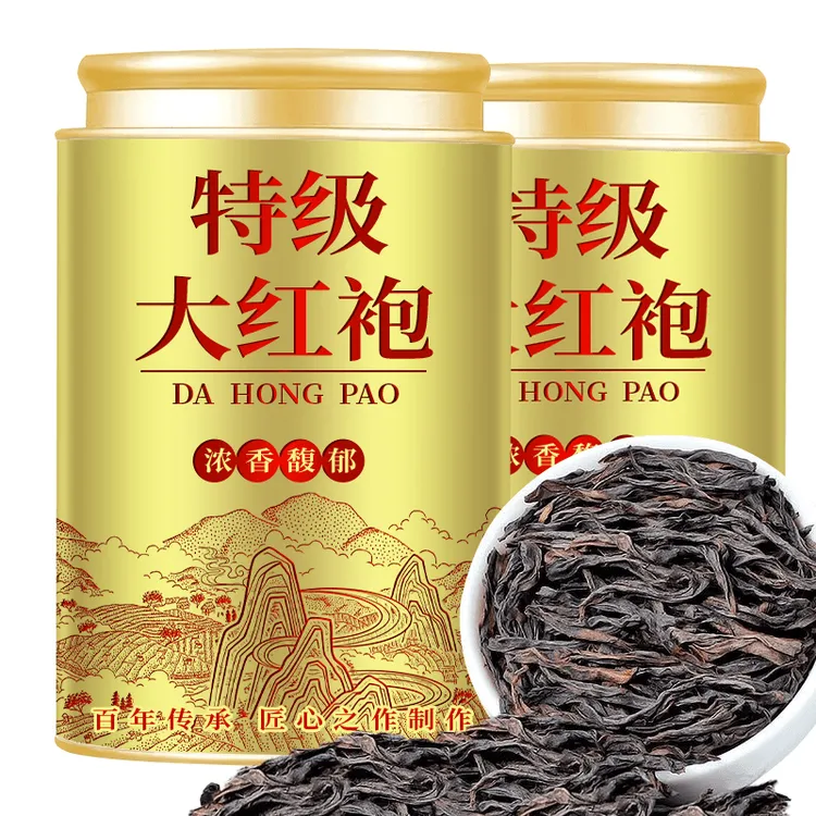 5A特级福建大红袍武夷山正宗岩茶大红袍茶友浓香型罐装乌龙茶耐泡