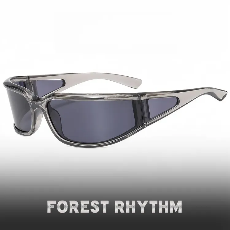 超好看的男女曲面发箍运动太阳镜骑行防晒墨镜INS欧若风骑车时尚