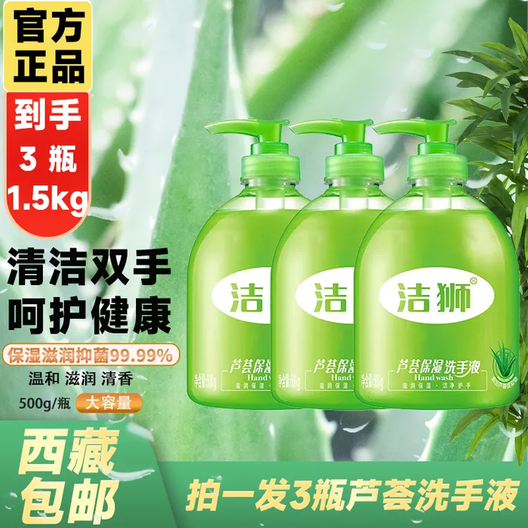 拉萨发货芦荟保湿滋润洗手液泡沫绵密杀菌消毒