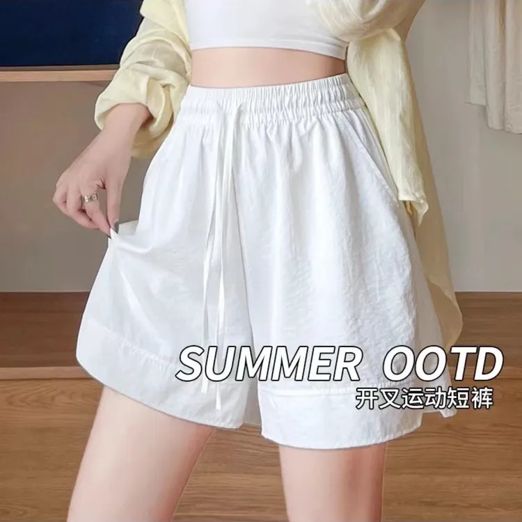 【现货➕运费险】运动短裤女夏季休闲2025新款高腰宽松阔腿五分裤