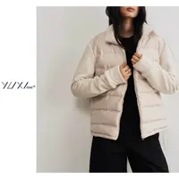 《小轻绒外套》短款摇粒绒白鸭绒外套女秋冬纯色羽绒保暖外套