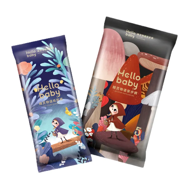 【达人专属便携装】哈罗宝贝精灵物语纸尿裤透气尿不湿拉拉裤亲肤