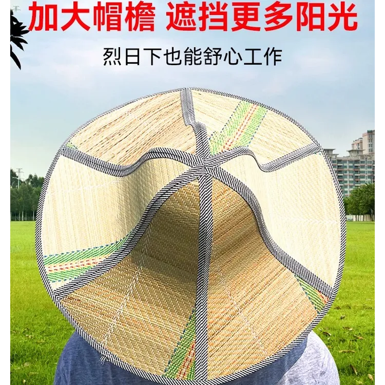 夏季透气遮阳帽大檐男女太阳帽户外防晒草帽可折叠农活采茶钓鱼帽