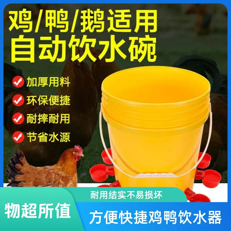 鸡鸭家禽自动饮水器小鸡饮水碗鸡鸭自动饮水器鸡喝水的自动饮水器