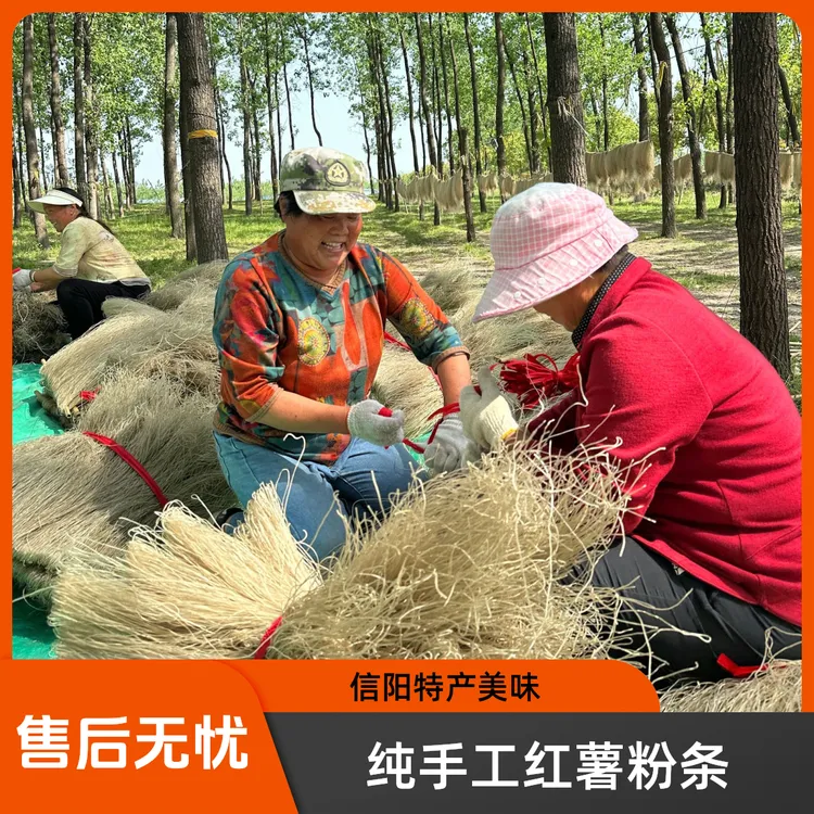 正宗信阳淮河纯手工红薯粉条山芋粉川粉地瓜粉红薯细粉猪肉炖粉条