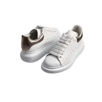 未使用 Alexander McQueen/亚历山大·麦昆 小白鞋 白色玫瑰金尾