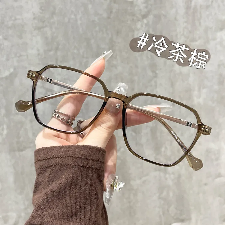 韩系显瘦大框中老年人老花眼镜显白时尚文艺高颜值防蓝光老花眼镜