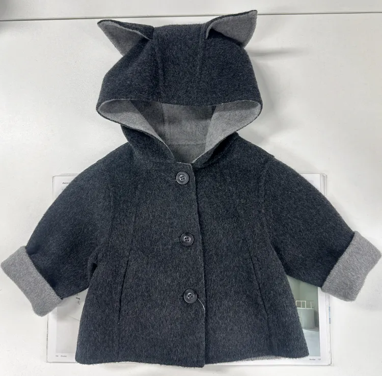 【可爱造型呢子大衣】婴儿童上衣服男童女宝宝春秋冬大衣女童 j21