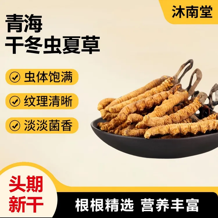 沐南堂精选头期干冬虫夏草虫草干草品质干货滋补送礼