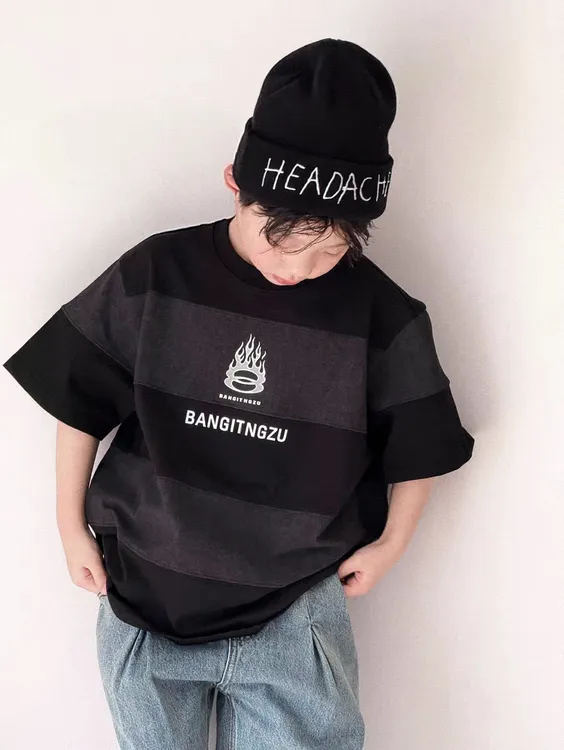 男童春夏季短袖2025夏装新款儿童中大童纯棉T恤男孩时尚童装上衣