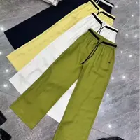 【南油玲姐】黄色系带休闲裤88069