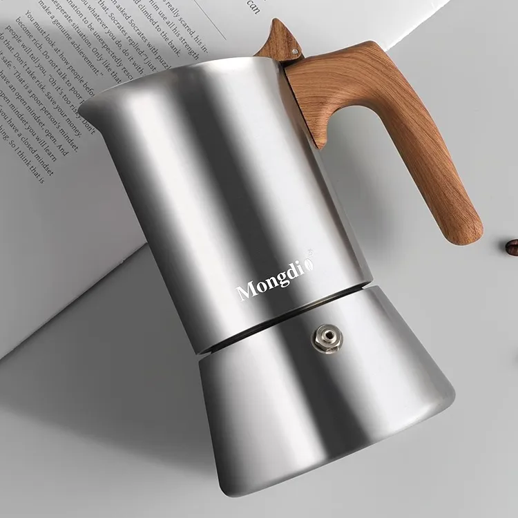 Mongdio摩卡壶不锈钢煮咖啡壶意式浓缩萃取咖啡机萃取壶咖啡器具