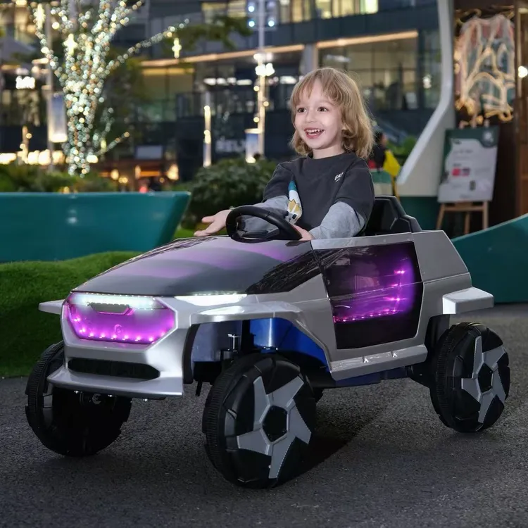 新品儿童电动车四轮遥控汽车玩具车男女宝宝四驱童车玩具车可坐人