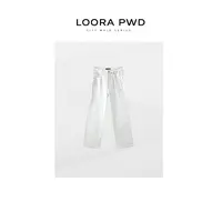 LOORAPWD/罗拉密码【纯棉】全新水洗固色经典直筒牛仔裤25CJAG0107N