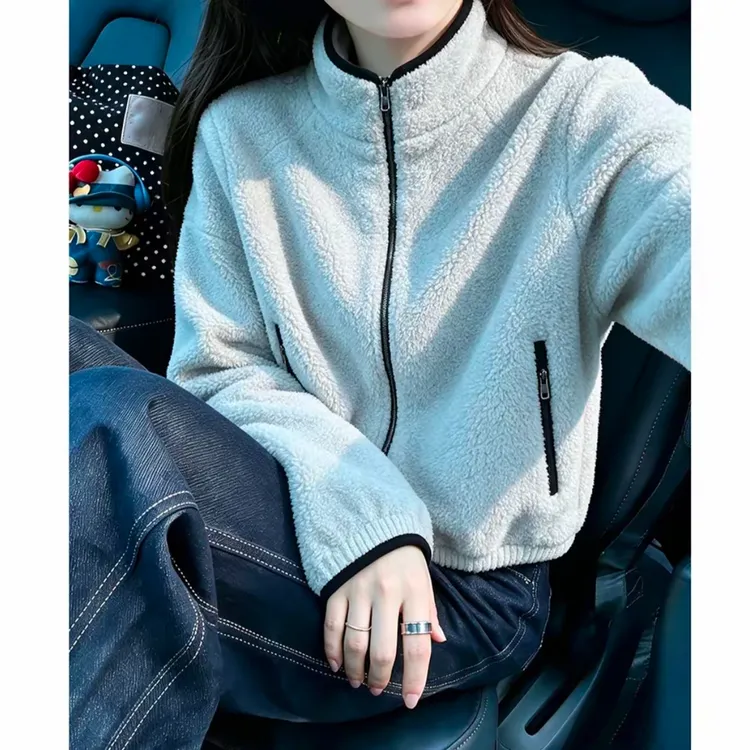 【运费险】小香风立领显瘦宽松秋冬新款休闲百搭保暖洋气外套女9