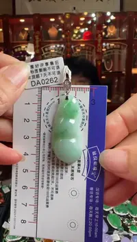【闪购商品】翡翠颈饰18K金镶嵌DA0262富贵豆