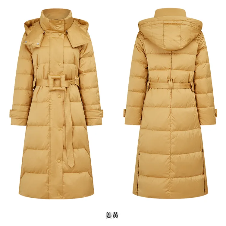 【珊珊专属】长款羽绒服白鹅绒冬休闲百搭保暖长款外套M432007
